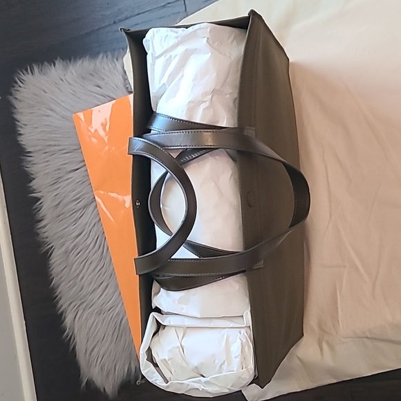 Nwt! Sezane le cabas tote bag in khaki - Picture 9 of 10